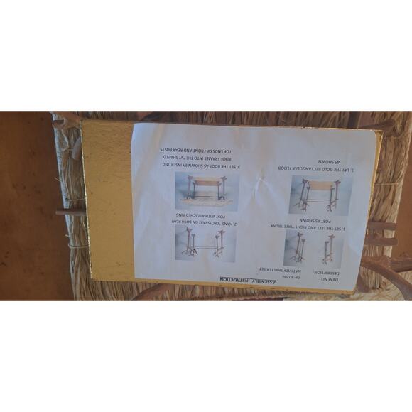 Patience Brewster Nativity Shelter – Resin/Stone, 11″ x 17″, MacKenzie-Childs - Picture 7 of 8